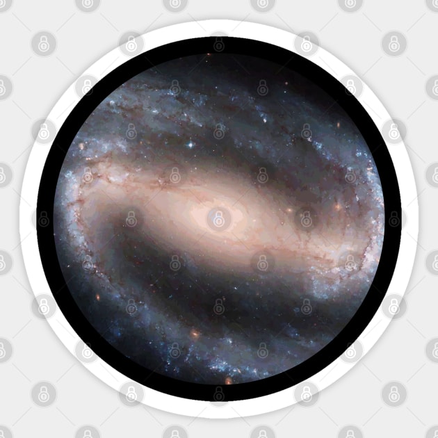 NGC 1300 Galaxy Sticker by AdiDsgn